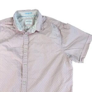 Denim & Flower Ricky Singh Mens Pink Ditsy Floral Short Sleeve Button Up Shirt